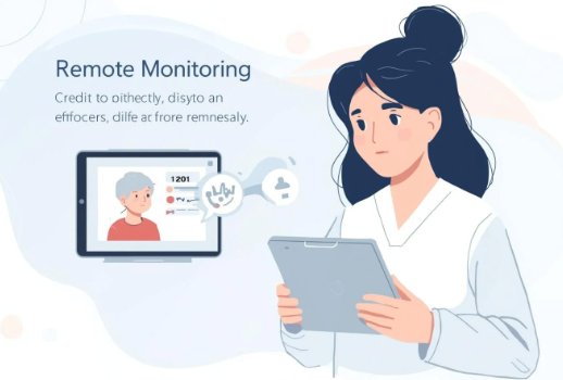 Caregiver remotely monitoring health